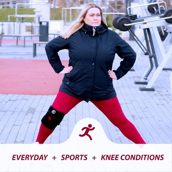 KARM Plus Size Knee Brace for Women & Men Plus Size 2x, 3x - Adjustable knee NEW - Picture 4 of 13